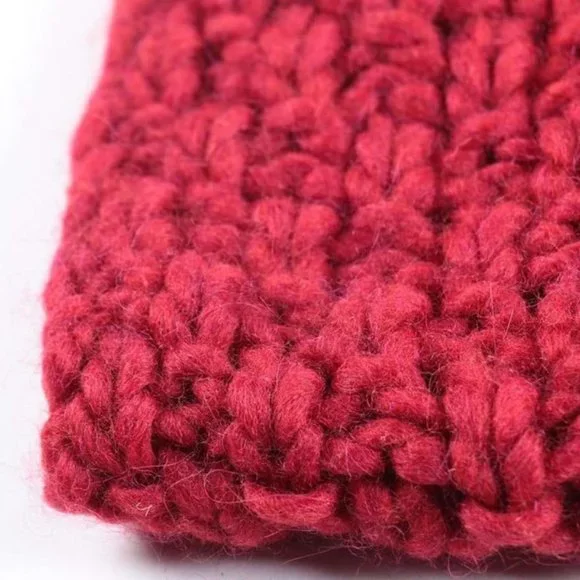 Vintage-Restoration Hardware Red Wool Blend Throw Italian made, ORIGINAL TAG - Picture 6 of 6